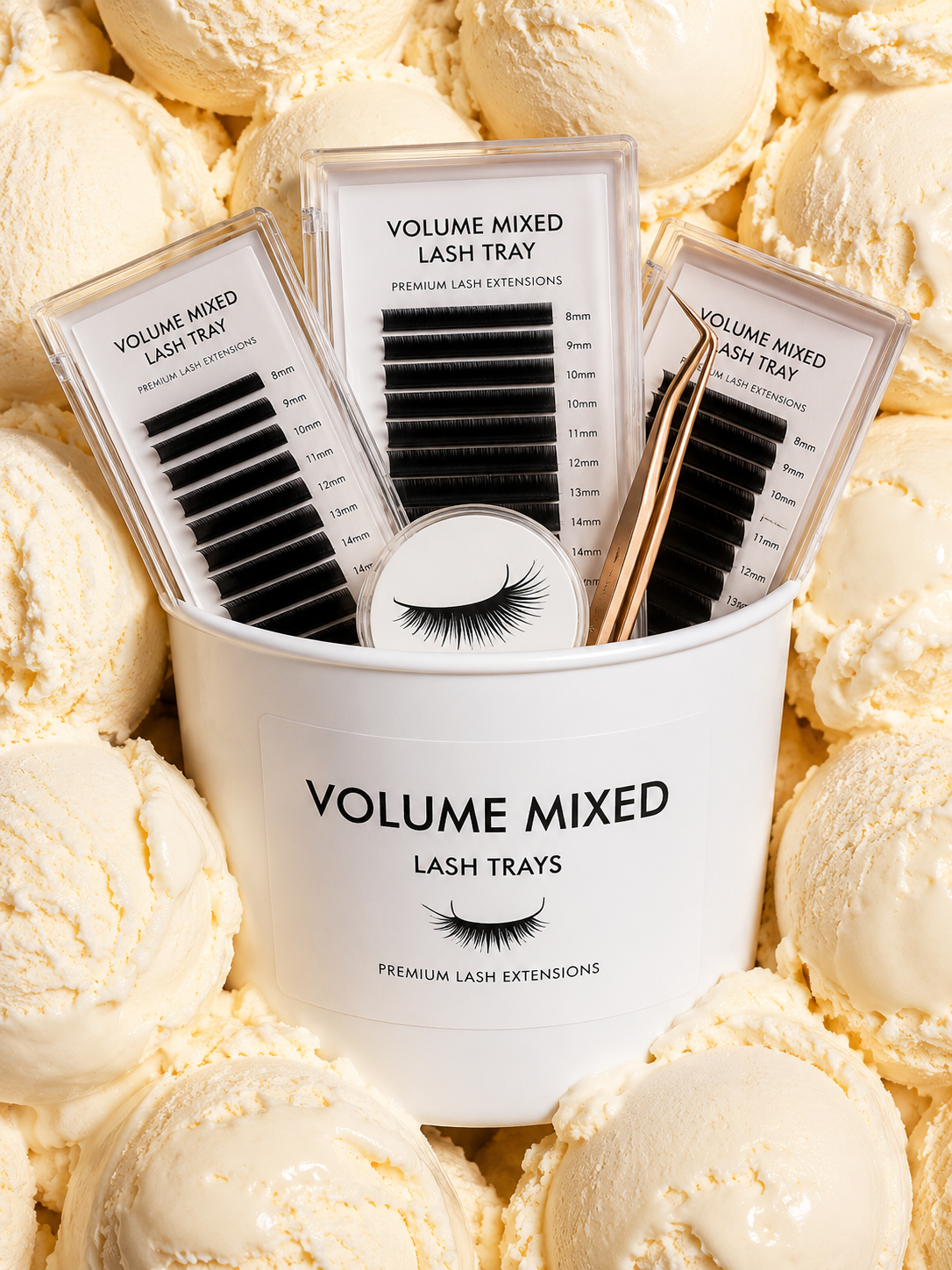 VOLUME MIXED LASH TRAYS